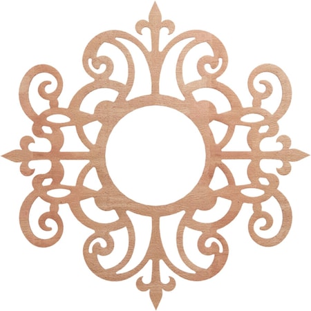 Ekena Millwork Dijon Wood Fretwork Pierced Ceiling Medallion, Cherry, 40"OD x 13"ID x 1/4"T CMWP40X40X0250DICH